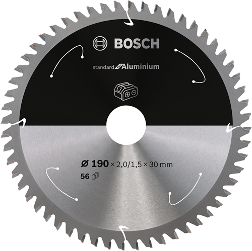 Afbeelding laden in galerijviewer, Bosch accessoires cirkelzaagblad st aluminium 190x30x2 1.5x56t - 2608837771
