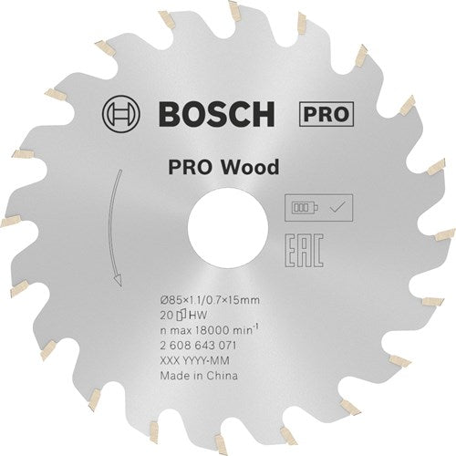 Load image into Gallery viewer, Bosch accessoires cirkelzaagblad standard for wood 85mm | voor gks 10,8 - 2608643071

