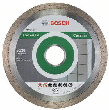 Bosch accessoires diamantdoorslijpschijf standard for ceramic 125 x 22,23 x 1,6 x 7 mm 1st - 2608602202