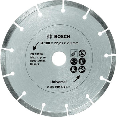 Bosch accessoires diamantdoorslijpschijf voor bouwmaterialen, 180 mm ø - 2607019476