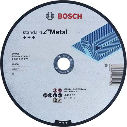 Load image into Gallery viewer, Bosch accessoires doorslijpschijf standard metal 230x1.9x22.23 - 2608619770
