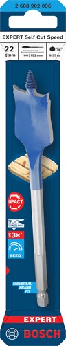 Afbeelding laden in galerijviewer, Bosch accessoires expert speedboor self cut speed | zeskantschacht | 22 x 152 mm - 2608902096
