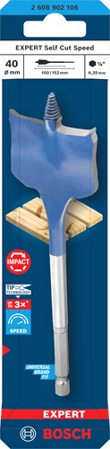 Afbeelding laden in galerijviewer, Bosch accessoires expert speedboor self cut speed | zeskantschacht | 40 x 152 mm - 2608902106
