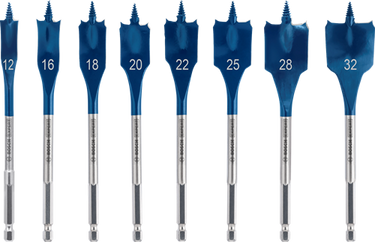 Bosch blauw bosch accessoires expert speedborenset self cut speed | 8-delige | 12, 16, 18, 20, 22, 25, 28, 32 mm - 2608902111