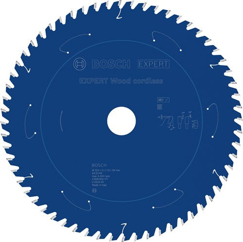 Bosch accessoires expert wood cordless cirkelzaagblad | 254 x 2,1 1,6 x 30 mm | t60 - 2608902177
