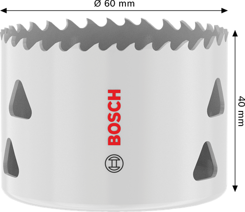 Load image into Gallery viewer, Bosch accessoires gatzaag met schroefdraad voor meerdere materialen | 60 x 40 mm - 2608594587
