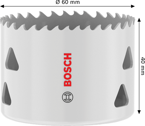 Load image into Gallery viewer, Bosch accessoires gatzaag met schroefdraad voor meerdere materialen | 60 x 40 mm - 2608594587
