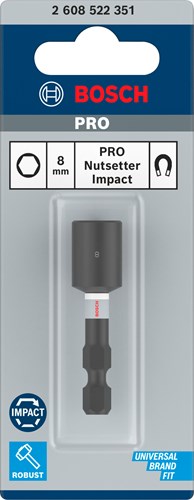 Bosch accessoires impact dop 8mm, 1pc