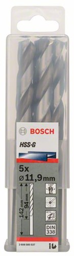 Load image into Gallery viewer, Bosch accessoires metaalboren hss-g, standard 11,9 x 101 x 151 mm 5st - 2608585537
