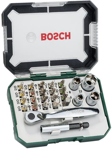 Bosch accessoires mini ratelschroefbitset | extra hard dhz | 26-delig - 2607017563