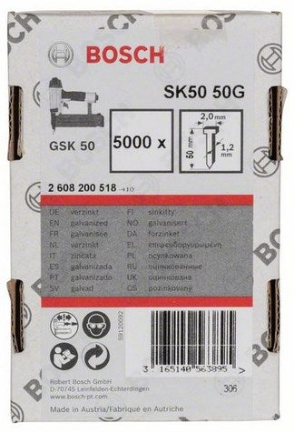 Bosch accessoires bosch nagel met verzonken kop sk50 50g