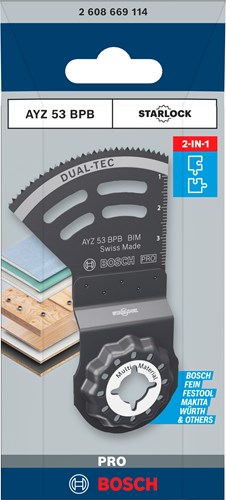Load image into Gallery viewer, Bosch accessoires pro ayz 53 bpb multitool zaagblad | 53 x 40 mm - 2608669114
