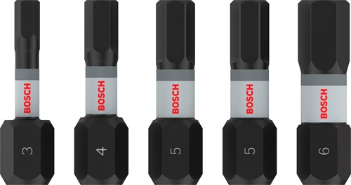 Afbeelding laden in galerijviewer, Bosch accessoires pro h impact bits | h3 | h4 | h5 (x2) | h6 | 25 mm | 5 stuks - 2608521u59
