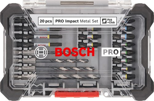 Afbeelding laden in galerijviewer, Bosch accessoires bosch professional pro impact metal boor- bitset 20-delig - 2608521u84
