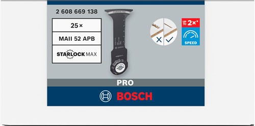 Load image into Gallery viewer, Bosch accessoires pro maii 52 apb multitool zaagblad | 52 x 75 mm - 2608669138
