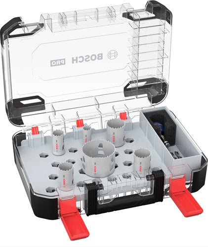Afbeelding laden in galerijviewer, Bosch accessoires pro multi material pc plus gatzaagset | 9-delig - 2608594423
