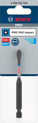 Bosch accessoires pro phillips slagschroefbit | ph2 | 90 mm - 2608522524