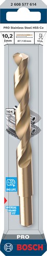 Bosch accessoires pro stainless steel metaalboor hss-co | din 338 | 10,2 x 87 x 133 mm - 2608577614