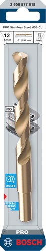 Afbeelding laden in galerijviewer, Bosch accessoires pro stainless steel metaalboor hss-co | din 338 | 12 x 101 x 151 mm - 2608577618
