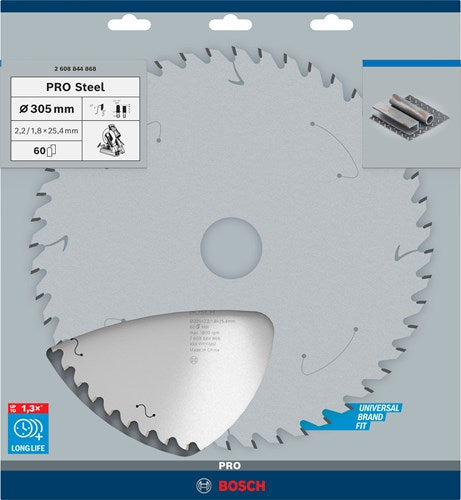 Load image into Gallery viewer, Bosch accessoires pro steel cirkelzaagblad voor gesnoerde machines | 305 x 2 |2 x 25 |4 mm | t60 - 2608844868

