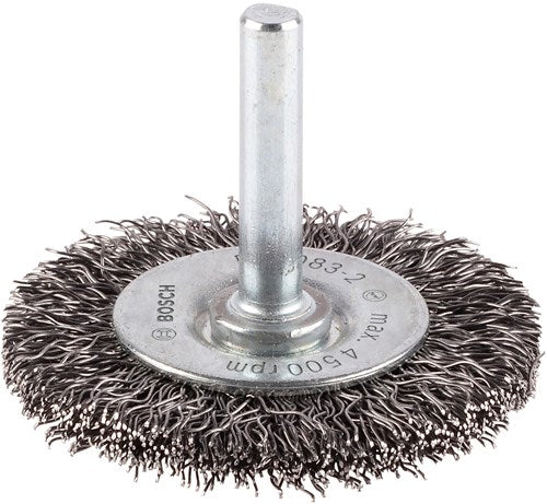 Bosch accessoires schijfborstel 50 mm, 0,3 mm, 4500 u min, 8 mm 1st - 2608622112