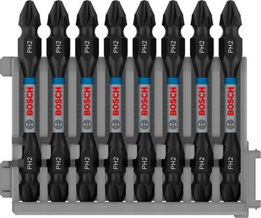 Bosch accessoires impact dubbel bit 65mm, 8xph2
