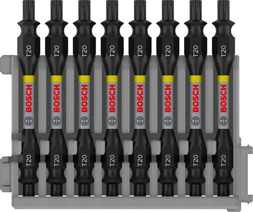 Load image into Gallery viewer, Bosch accessoires schroefbit tweezijdig impact control t20, 65 mm 8x - 2608522339
