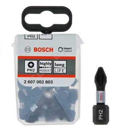 Bosch accessoires schroevendraaierbit | tictac box | 25x impact ph2 25mm - 2607002803