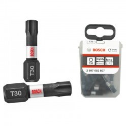 Bosch accessoires schroevendraaierbit | tictac box | 25x impact t30 25mm - 2607002807