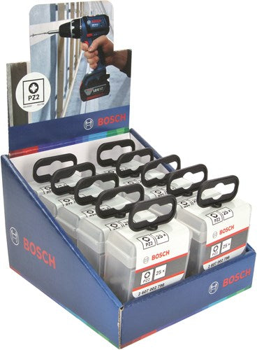 Bosch accessoires bosch schroefbit - pozidriv 2 - pz2 - lengte 25 mm - hoge torsieweerstand - 25 stuks
