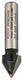 Bosch accessoires v-groeffrezen 8 mm, d1 11 mm, l 14 mm, g 45 mm, 60° 1st - 2608628406