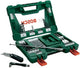 Bosch accessoires bosch v-line boorset - 68-delig - voor hout, metaal en steen - met mes, magnetisch uitschuifbare pen en haakse multifunctionele bithouder