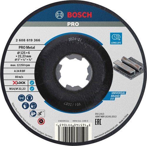 Load image into Gallery viewer, Bosch accessoires x-lock afbraamschijf | sfm | 125x6mm | asgat 22,23 | 1 stuk - 2608619366
