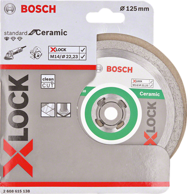 Bosch accessoires bosch x-lock diamantdoorslijpschijf standaard voor keramiek 125 x...