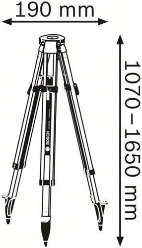 Load image into Gallery viewer, Bosch accessoires bosch blauw bt 170 hd | bouwstatief - 0601091b00
