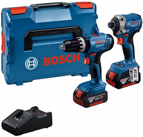 Afbeelding laden in galerijviewer, Bosch blauw | combopack | gsb 18v-25 + gdr 18v-285 | 2 x 4.0ah + lader | in l-boxx 136 - 0615a5008d
