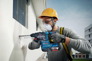 Bosch blauw bosch professional gbh 18v-22 - boorhamer - l-boxx - accu en lader niet meegeleverd - inclusief handgreep - machinedoek - diepteaanslag