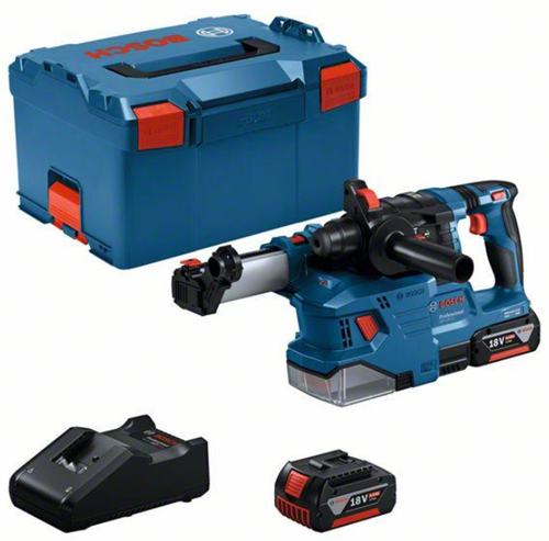 Afbeelding laden in galerijviewer, Bosch blauw bosch accu boorhamer met sds plus gbh 18v-22 met stofafzuiging ...
