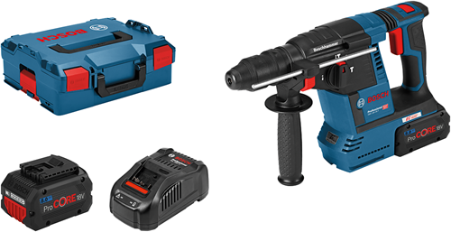 Load image into Gallery viewer, Bosch blauw gbh 18v-26 f accu boorhamer 2.6j | 2x 8,0 procore in l-boxx - 061191000e
