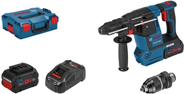 Bosch blauw gbh 18v-26 f | accuboorhamer | sds plus | met boorhouder | 2x procore18v 5.5ah - 061191000f