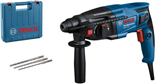 Load image into Gallery viewer, Bosch blauw gbh 2-21 | boorhamer sds plus | 720 w | met 3-delige borenset - 06112a6002
