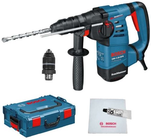 Load image into Gallery viewer, Bosch blauw gbh 3-28 dfr boorhamer | 800w 3,1j | in l-boxx - 061124a004
