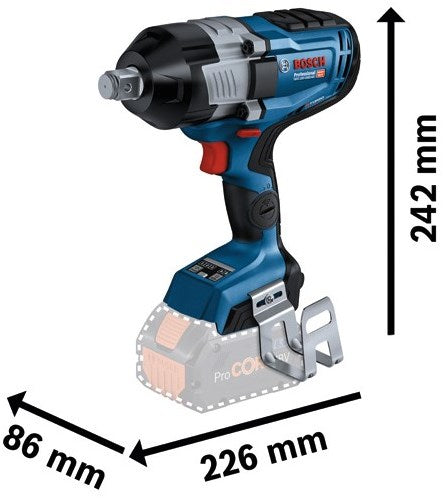 Load image into Gallery viewer, Bosch blauw gds 18v-1600 hc professional | accu slagmoersleutel | excl. accu en lader | in doos - 06019m1000

