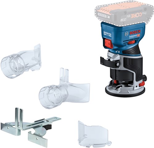 Afbeelding laden in galerijviewer, Bosch blauw bosch professional gkf 18v-8 accu kantenfrees 18v basic body - 06016c2000
