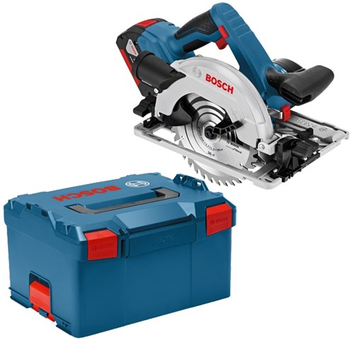 Load image into Gallery viewer, Bosch blauw gks 18v-57 g professional accu cirkelzaag | 5.0ah li-ion | in l-boxx - 06016a2100
