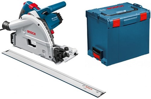 Load image into Gallery viewer, Bosch blauw gkt 55 gce invalzaag | + 1.6m geleiderail | in l-boxx - 0601675002
