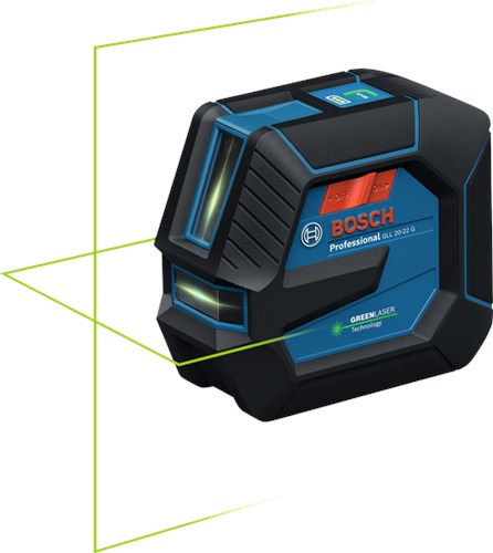 Bosch blauw gll 20-22 g lijnlaser | 4x batterij 1,5v lr6 (aa) | in doos - 0601065600