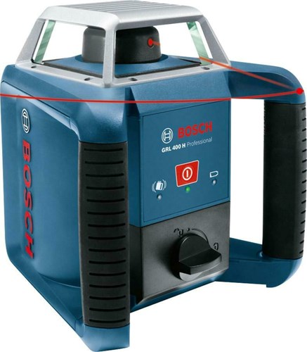Load image into Gallery viewer, Bosch blauw grl 400 h set rotatielaser | + bouwstatief bt 170 + meetlat gr240 - 061599403u
