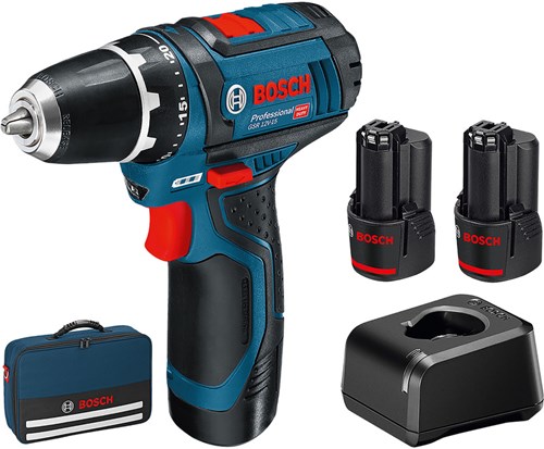 Load image into Gallery viewer, Bosch blauw gsr 12v-15 accuschroefboormachine | 12v 2.0ah li-ion - 060186810f
