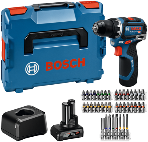Bosch blauw gsr 12v-32 accuschroefboormachine | 1x gba 12v 2.0ah 1x gba 12v 4.0ah lader gal 12v-20 40 accessoires - 06019n7005